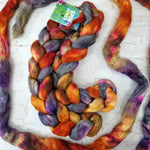Alpaca/Tussah silk 50/50 - Hand dyed - 100g (3.5oz) - DRAGON KISSES