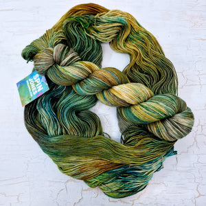 Hand dyed SW Merino wool - 4ply fingering 100g 400m OOAK TURBURY