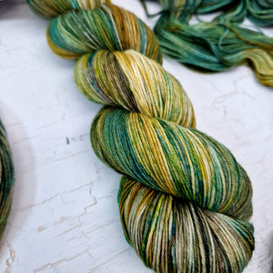 Hand dyed SW Merino wool - 4ply fingering 100g 400m OOAK TURBURY