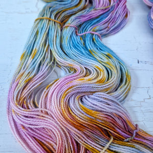 Hand dyed SW Merino/Nylon sock yarn - 4ply fingering 100g 400m OOAK LEFTOVERS