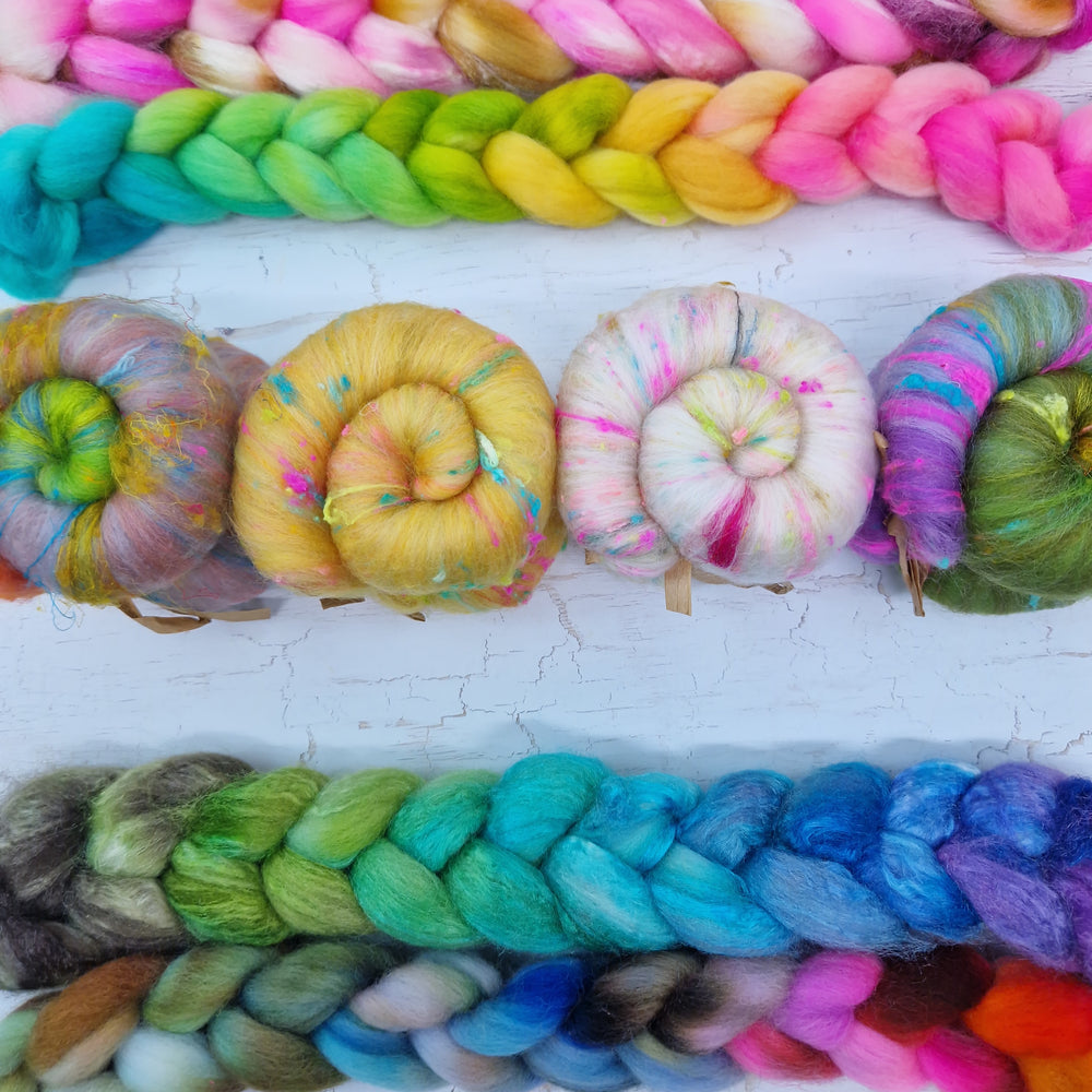 Batt & Braid Selection - 200g 7oz - set #4