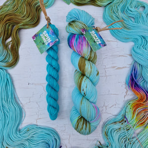 Campervan & Aqua - SOCK YARN DUO - SW Falkland Merino & Nylon