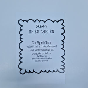 Dreamy Mini Batt Selection - 12 x 25g (12 x 0.88oz)