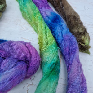 FISH SCALES - Merino wool and Tussah silk - 100g (3.5oz)