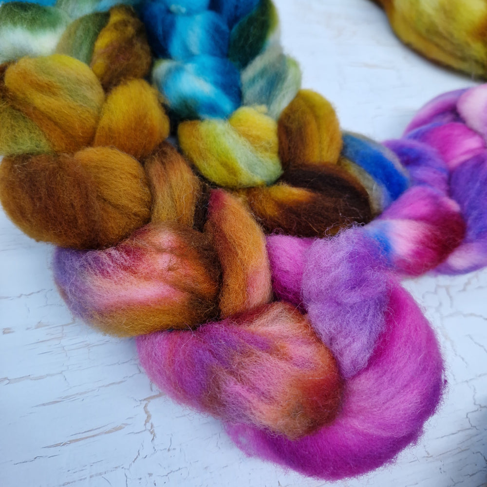 LEFTOVERS - Hand dyed Southdown wool - 100g (3.5oz)