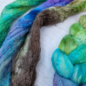 FISH SCALES - Merino wool and Tussah silk - 100g (3.5oz)