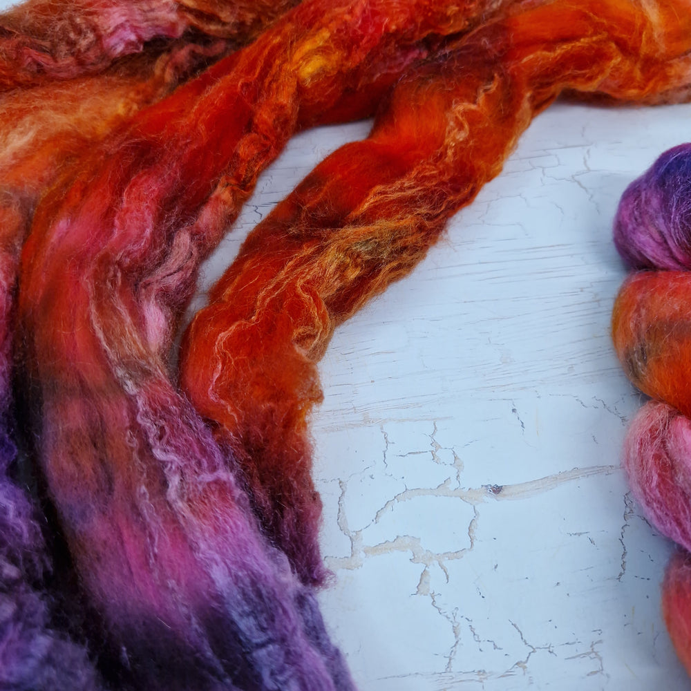 MISHAP (Dragon Kisses) - Merino wool and Tussah silk - 100g (3.5oz)