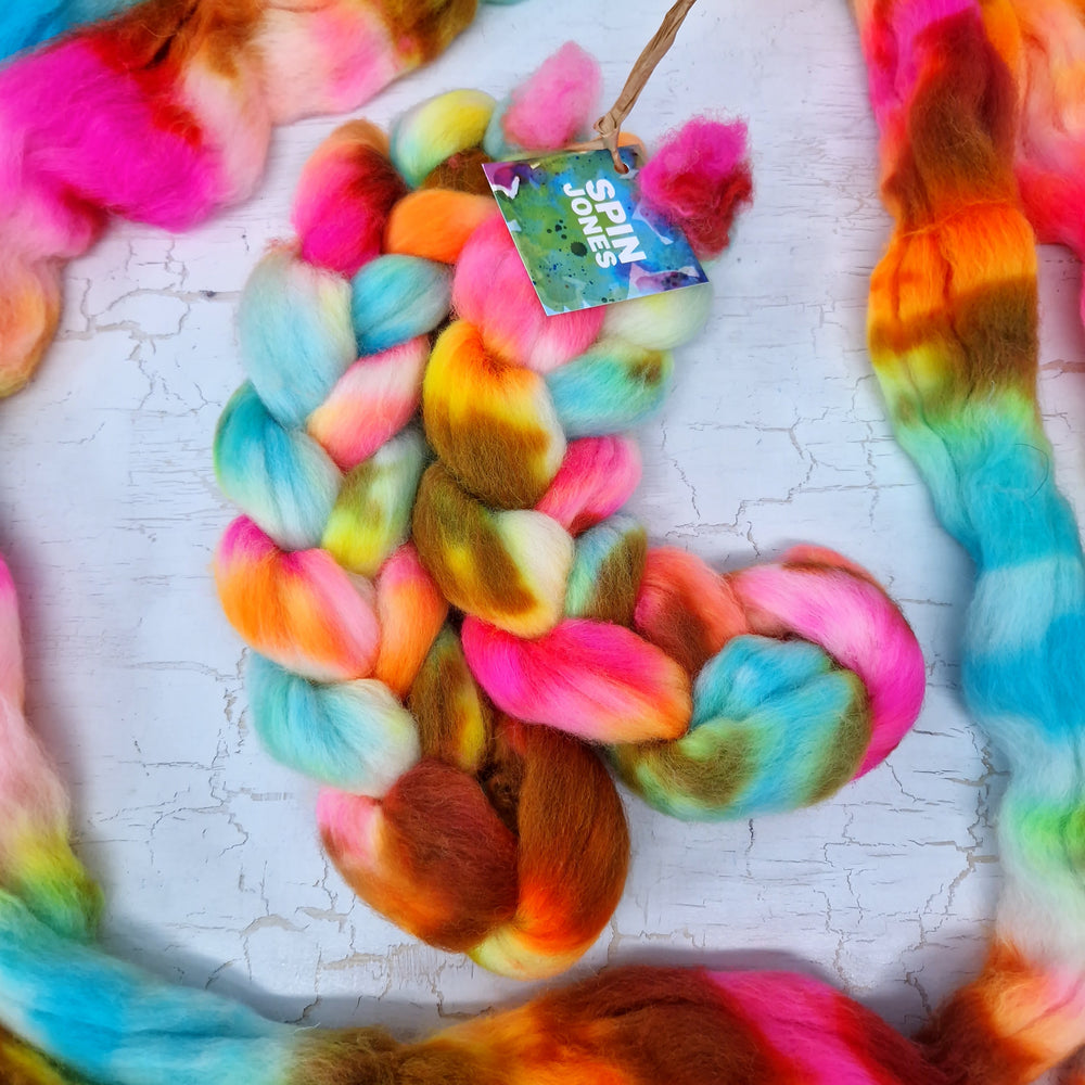 Recycled superwash sock wool with Nylon - Hand dyed - 100g (3.5oz) - SURF SHACK