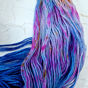 Hand dyed SW Bluefaced Leicester wool - 4ply fingering 100g 400m OOAK LEFTOVERS