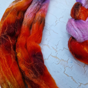 MISHAP (Dragon Kisses) - Merino wool and Tussah silk - 100g (3.5oz)