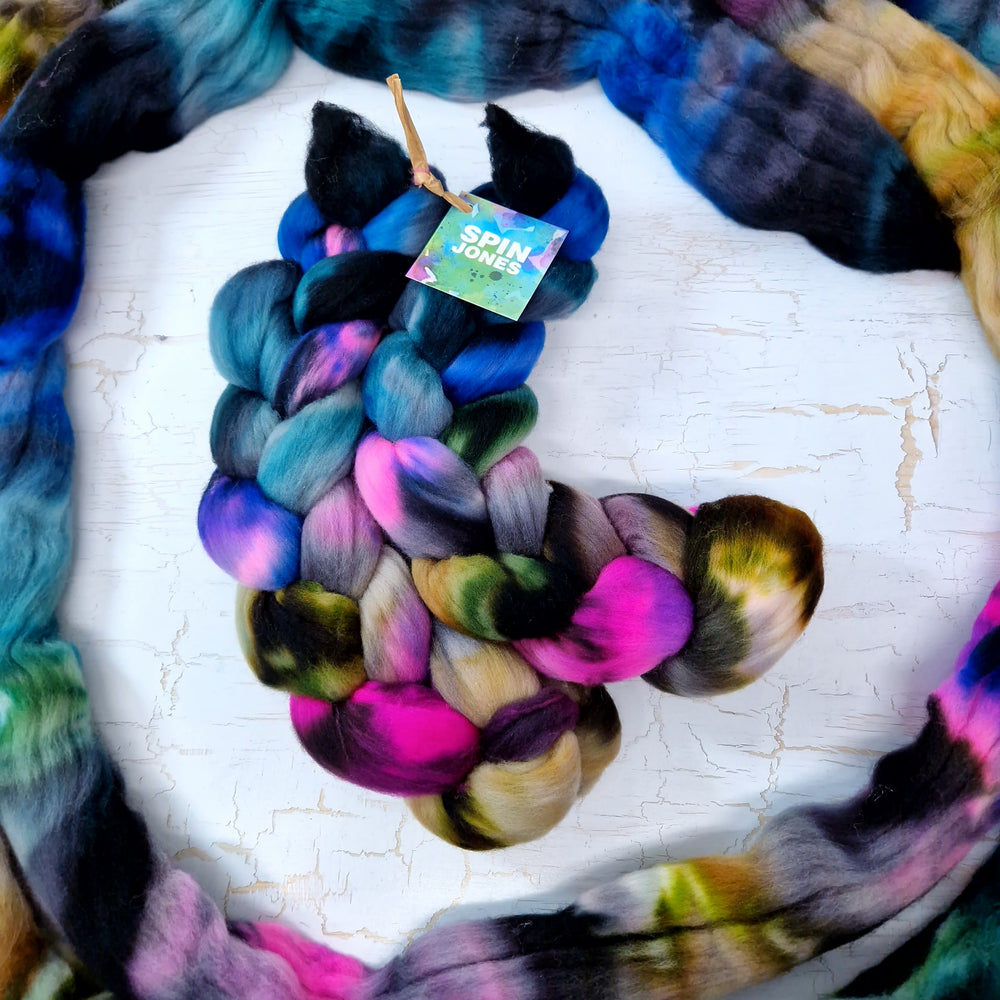 Rambouillet wool - Hand dyed - 100g (3.5oz) - LEFTOVERS 1