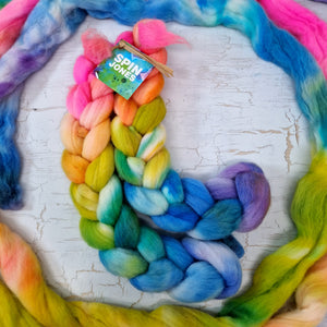 Recycled superwash sock wool with Nylon - Recycled wool & Nylon - 100g (3.5oz) - HAPPY NEON