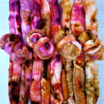 Merino & Tussah silk roving selection - 4 x 25g (4 x 0.88oz) - Set #4