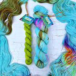 Campervan & Chartreuse  - SOCK YARN DUO - SW Falkland Merino & Nylon
