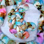Rambouillet wool - Hand dyed - 100g (3.5oz) - LEFTOVERS 4