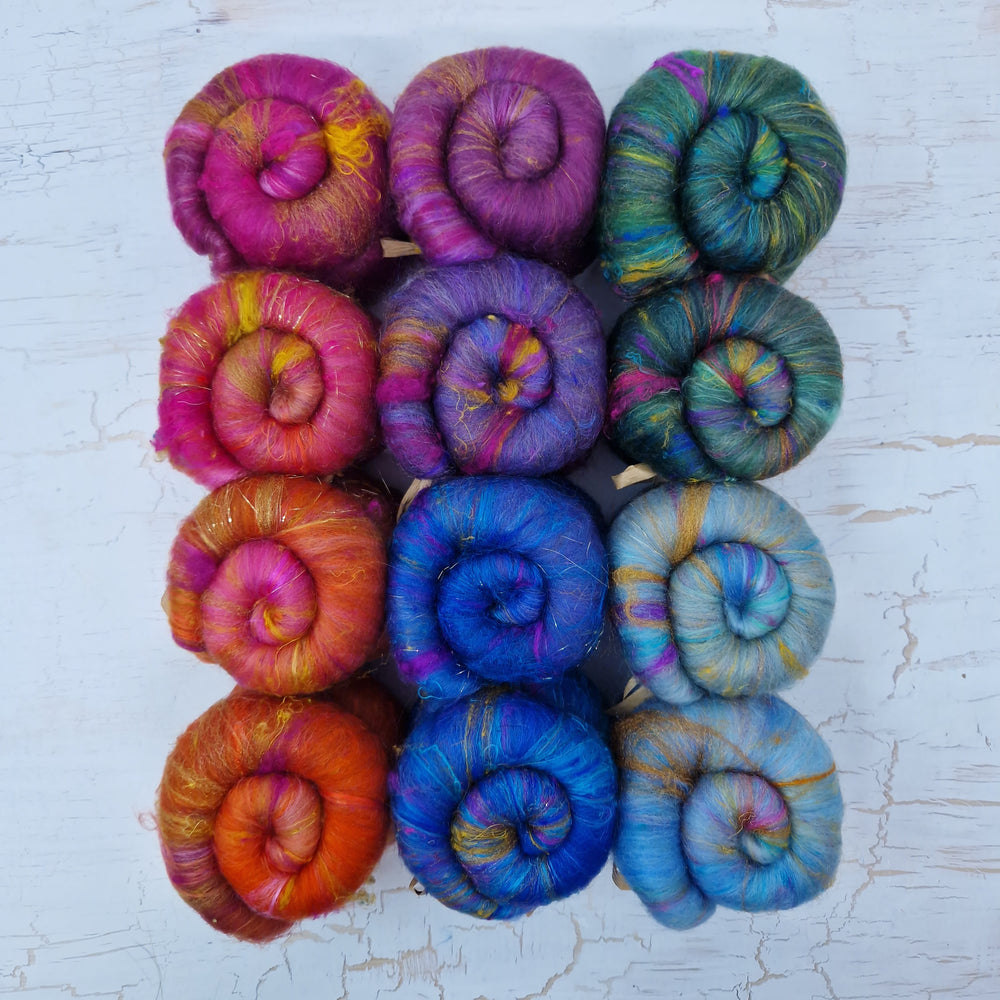 Sparkly Mystical Mini Batt Selection - 12 x 25g (12 x 0.88oz)