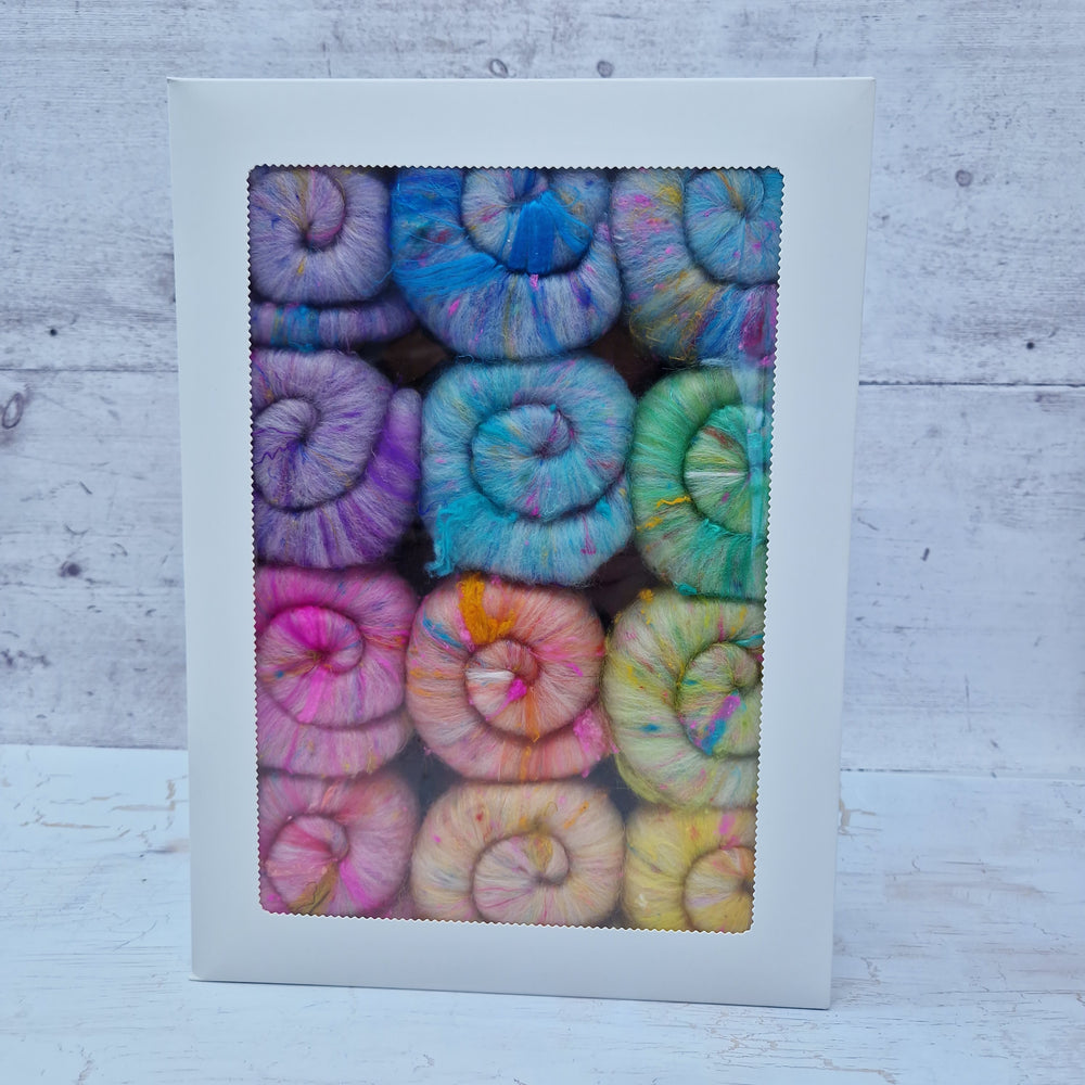 Pastel Rainbow - Mini Batt Selection - 12 x 25g (12 x 0.88oz) Cupcake Box