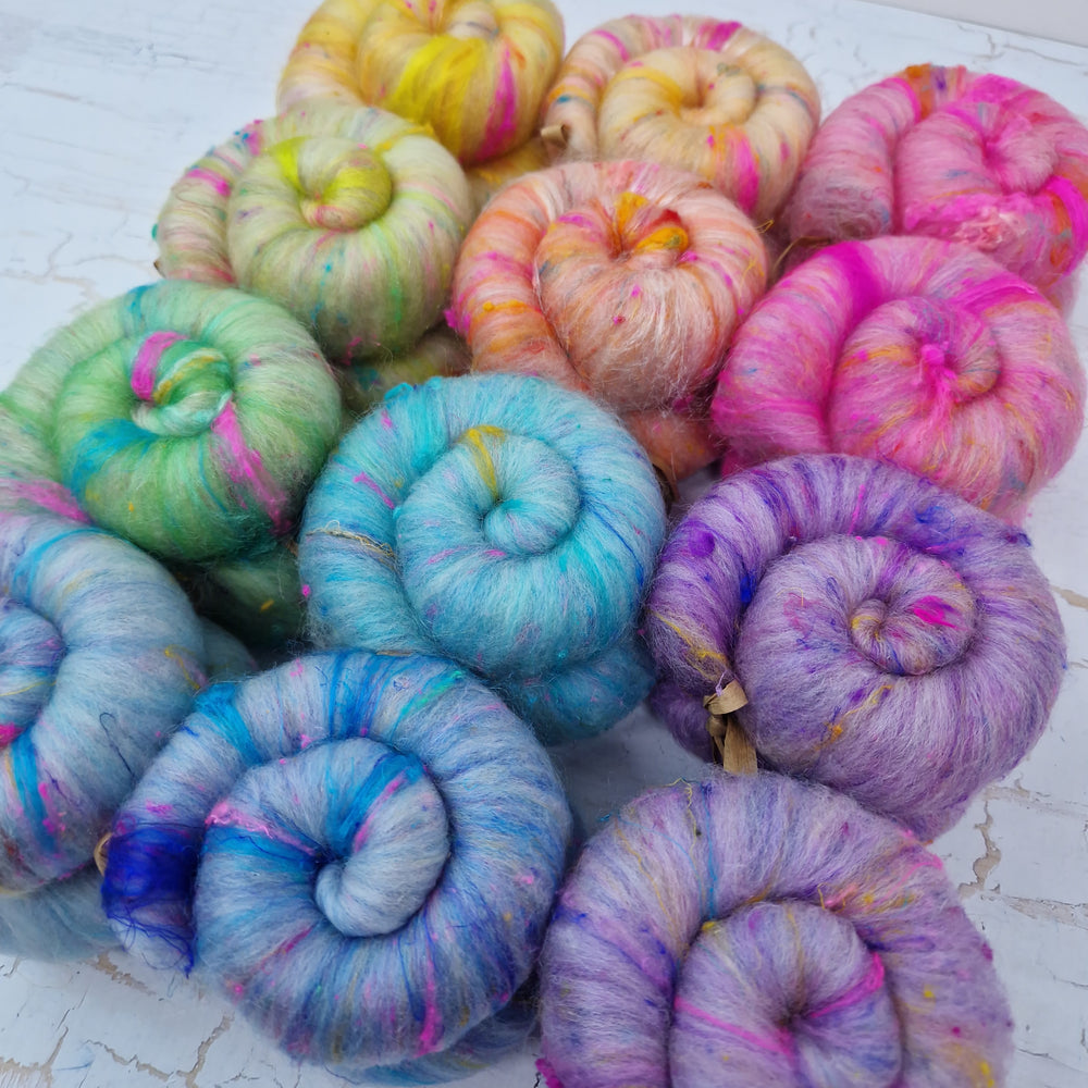 Pastel Rainbow - Mini Batt Selection - 12 x 25g (12 x 0.88oz) Cupcake Box