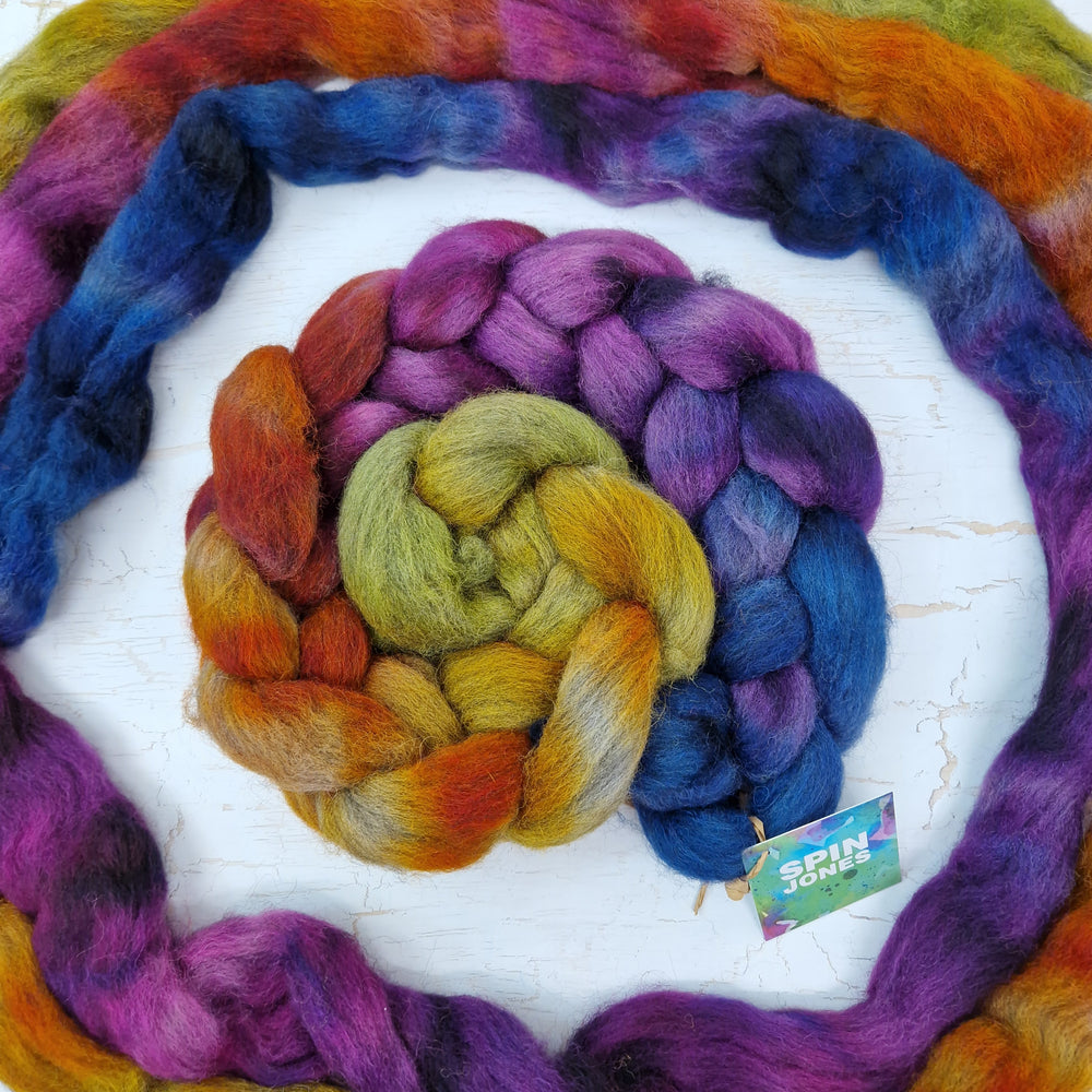 MARMALADE RETROGRADE - Recycled Grey wool base - 100g (3.5oz)