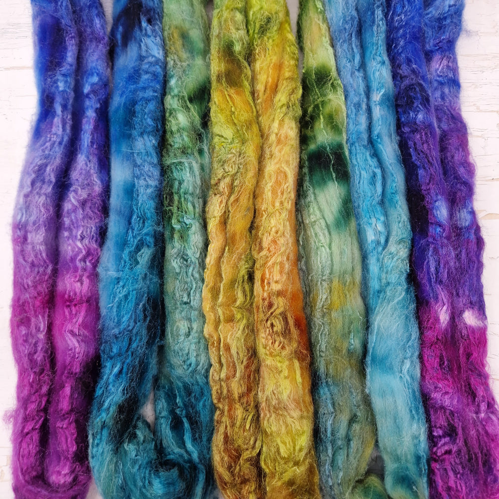 MIDNIGHT GARDEN - Merino wool and Tussah silk - 100g (3.5oz)