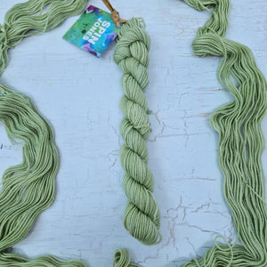 Cosmic Bloom & Pistachio SOCK YARN DUO - SW Falkland Merino wool and nylon