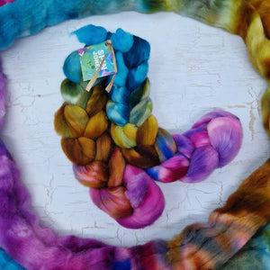 LEFTOVERS - Hand dyed Southdown wool - 100g (3.5oz)