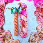Cosmic Bloom & Blush - SOCK YARN DUO - SW Falkland Merino & Nylon