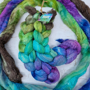 FISH SCALES - Merino wool and Tussah silk - 100g (3.5oz)