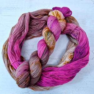 Hand dyed SW Bluefaced Leicester wool - 4ply fingering 100g 400m OOAK LEFTOVERS