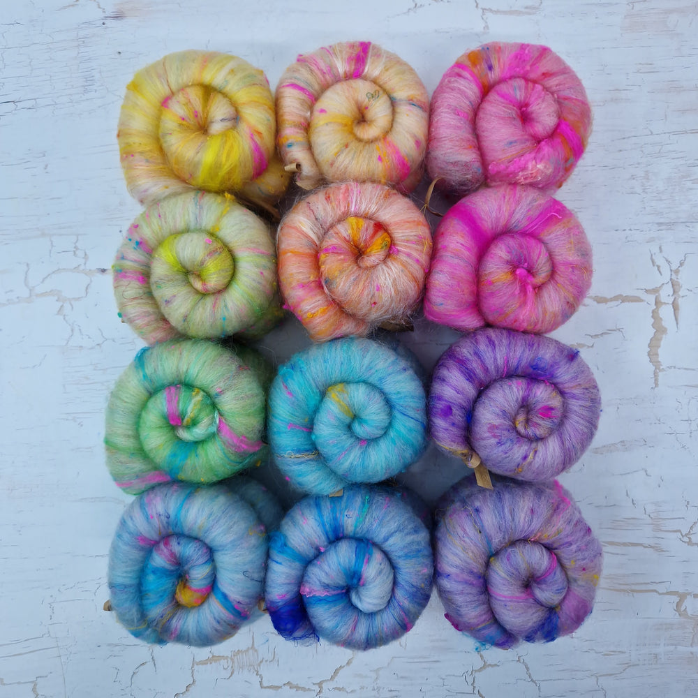 Pastel Rainbow - Mini Batt Selection - 12 x 25g (12 x 0.88oz) Cupcake Box