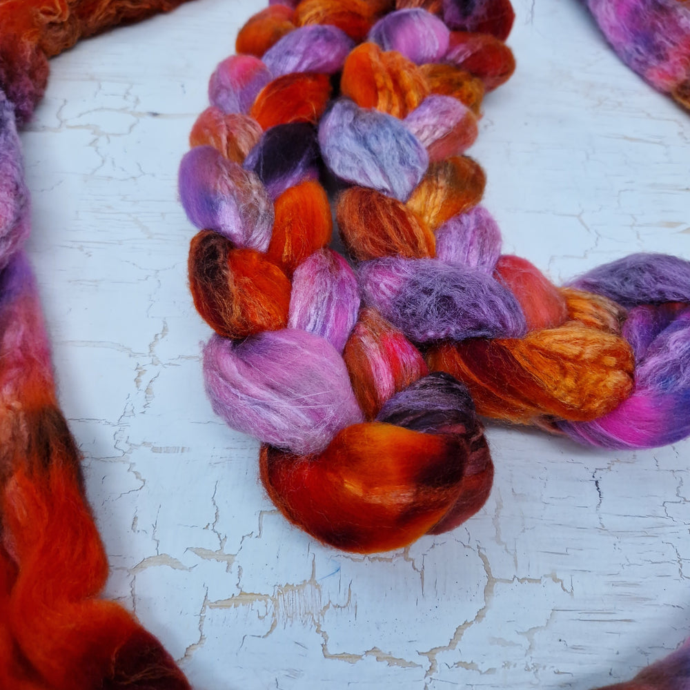MISHAP (Dragon Kisses) - Merino wool and Tussah silk - 100g (3.5oz)