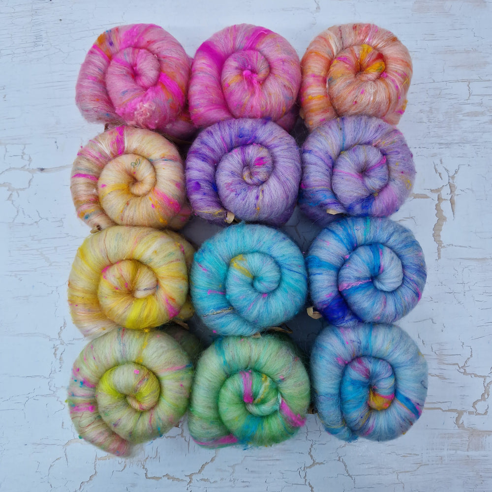Pastel Rainbow - Mini Batt Selection - 12 x 25g (12 x 0.88oz) Cupcake Box