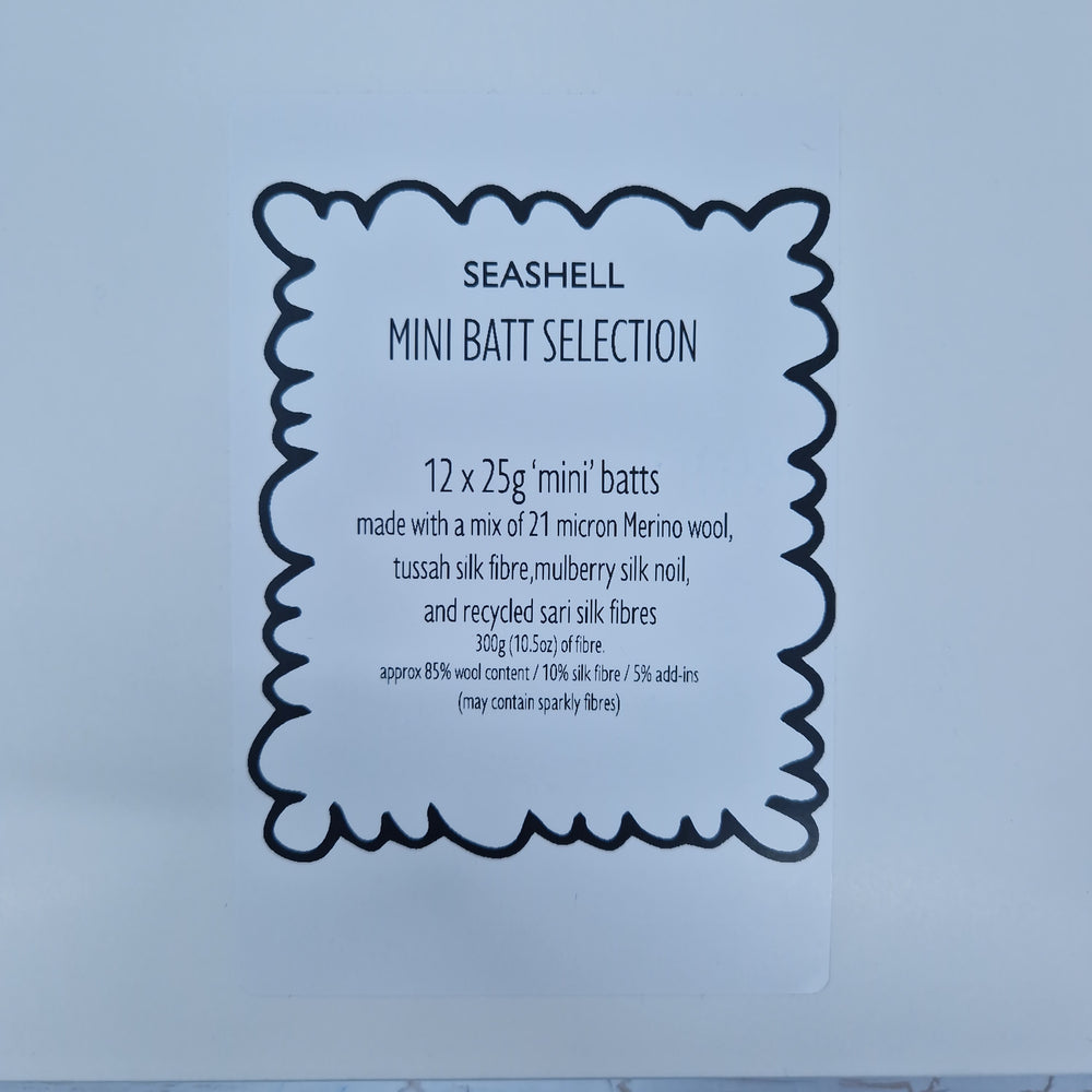 Seashell - Mini Batt Selection - 12 x 25g (12 x 0.88oz) Cupcake Box