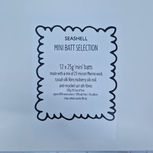 Seashell - Mini Batt Selection - 12 x 25g (12 x 0.88oz) Cupcake Box