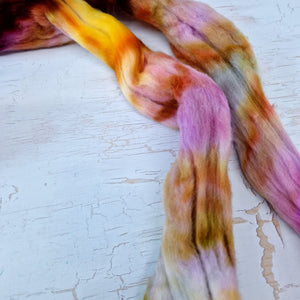 Rambouillet top - Hand dyed braids - 100g (3.5oz) - Leftovers PEASEBLOSSOM