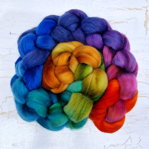 Punta Arenas wool top - Hand dyed - 100g (3.5oz) - Leftovers GRADIENT DUO