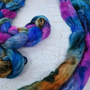 BLUEBERRIES Merino wool and Tussah silk - 100g (3.5oz)