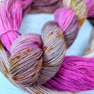 Hand dyed SW Bluefaced Leicester wool - 4ply fingering 100g 400m OOAK LEFTOVERS