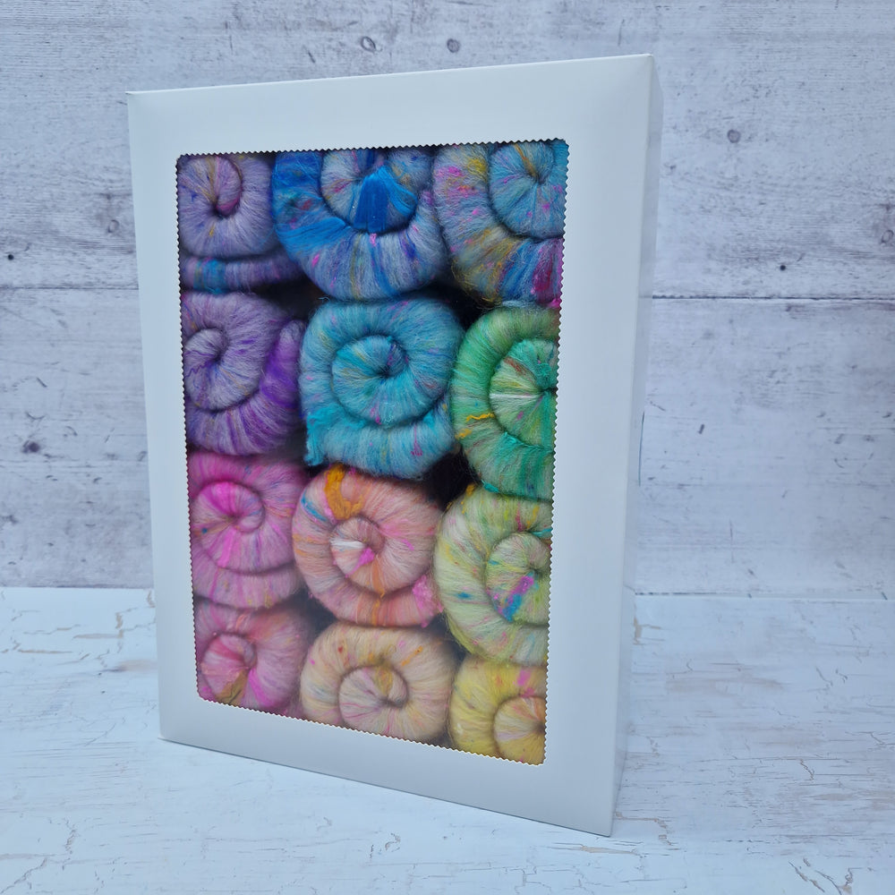 Pastel Rainbow - Mini Batt Selection - 12 x 25g (12 x 0.88oz) Cupcake Box