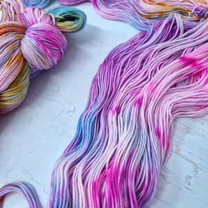 Hand dyed SW Merino/Nylon sock yarn - 4ply fingering 100g 400m OOAK LEFTOVERS