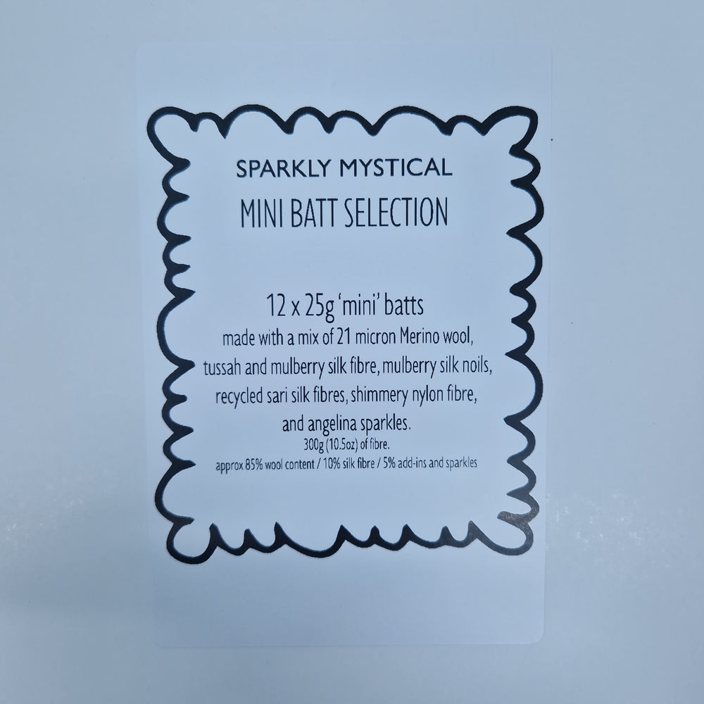Sparkly Mystical - Mini Batt Selection - 12 x 25g (12 x 0.88oz) Cupcake Box