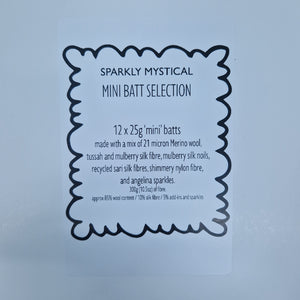Sparkly Mystical - Mini Batt Selection - 12 x 25g (12 x 0.88oz) Cupcake Box