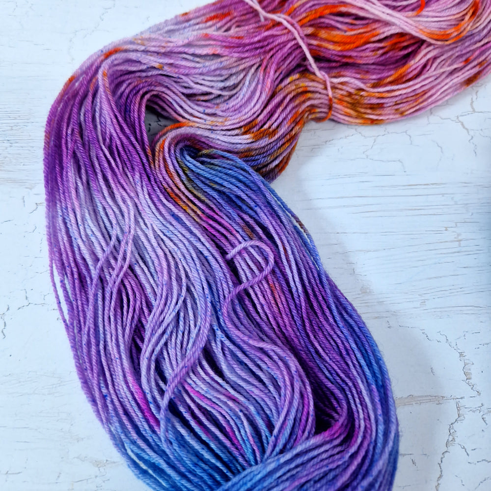 Hand dyed SW Bluefaced Leicester wool - 4ply fingering 100g 400m OOAK LEFTOVERS