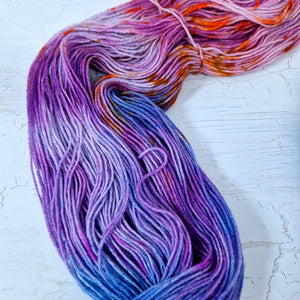 Hand dyed SW Bluefaced Leicester wool - 4ply fingering 100g 400m OOAK LEFTOVERS