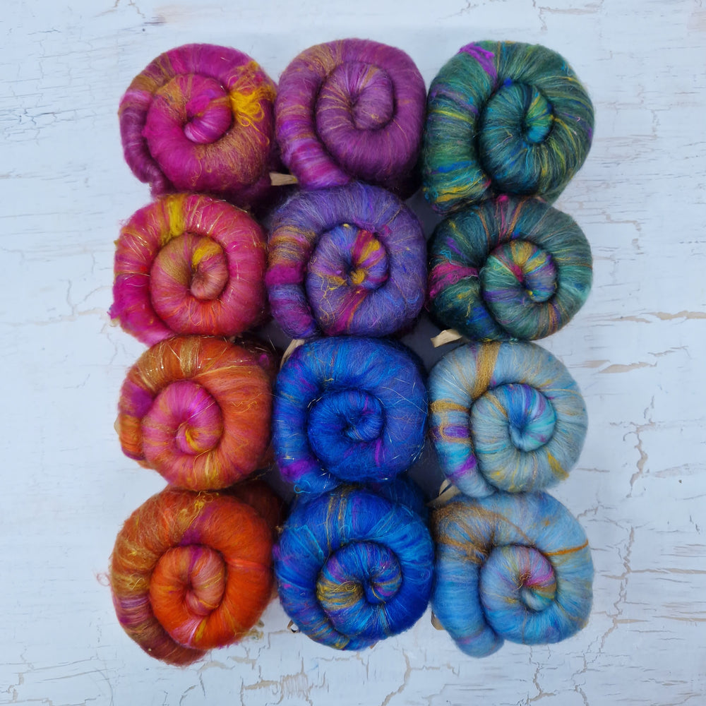 Sparkly Mystical Mini Batt Selection - 12 x 25g (12 x 0.88oz)