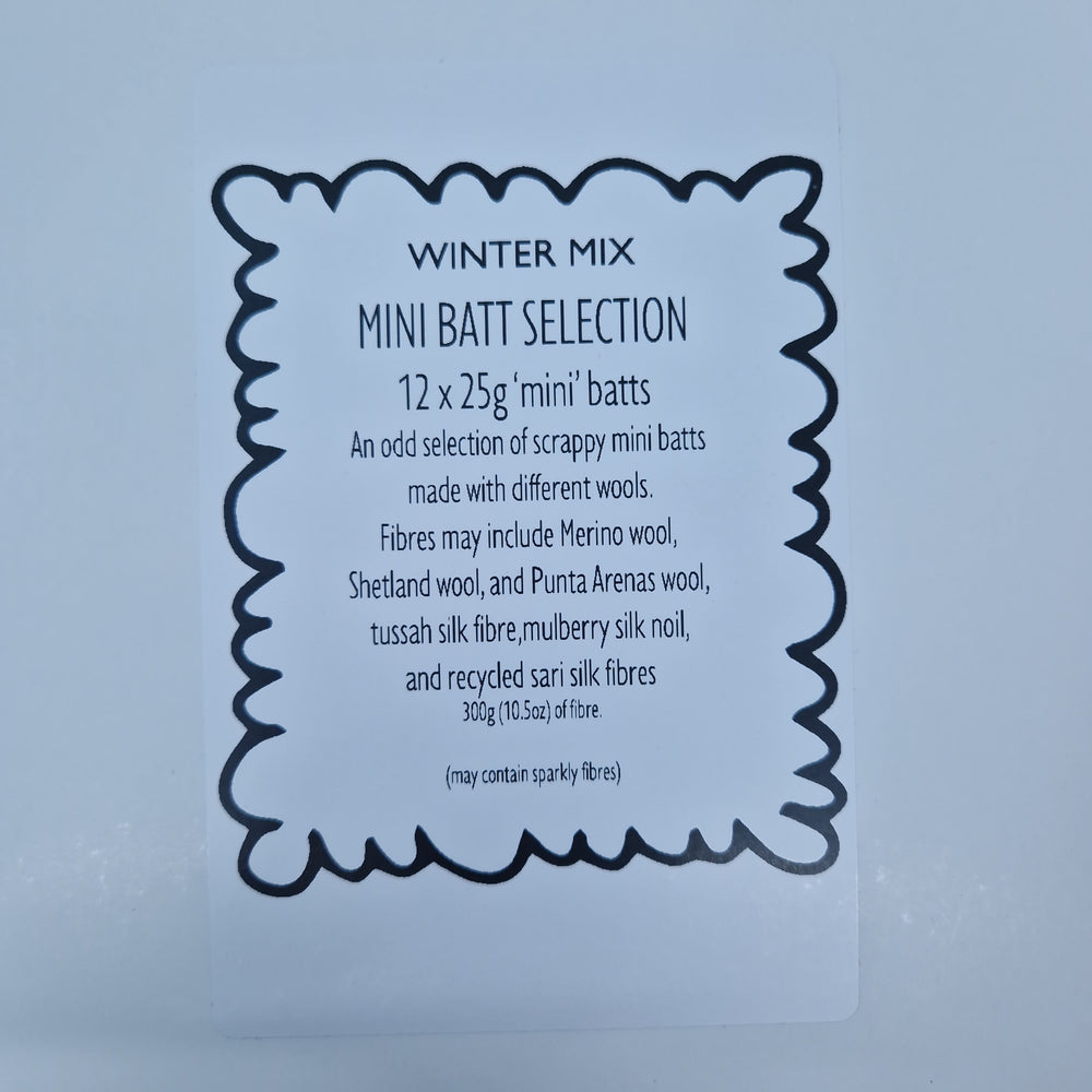 Winter Mix - Mini Batt Selection - 12 x 25g (12 x 0.88oz) Cupcake Box