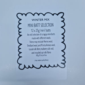 Winter Mix - Mini Batt Selection - 12 x 25g (12 x 0.88oz) Cupcake Box